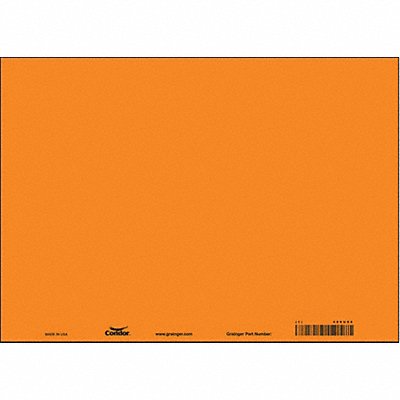 Safety Sign 10 in x 14 in Vinyl PK10