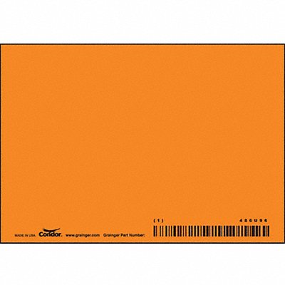 Safety Sign 3 1/2 inx5 in Vinyl