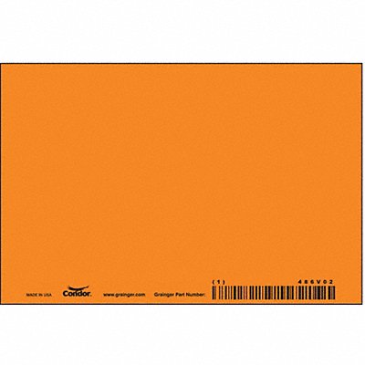 Safety Sign 4 in x 6 in Aluminum PK10