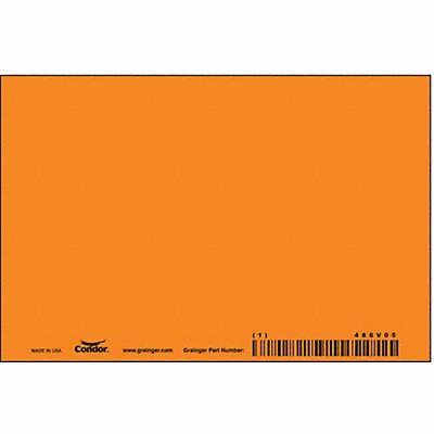 Safety Sign 4in x 6in Polyethylene PK10