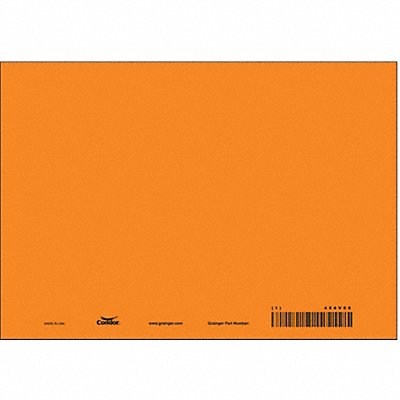 Safety Sign 7in x 10in Polyethylene PK10