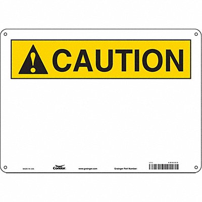Safety Sign 10 inx14 in Aluminum
