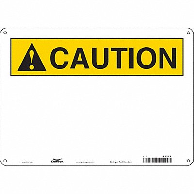 Safety Sign 10 inx14 in Polyethylene
