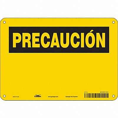 Safety Sign 7 in x 10 in Polyethylene