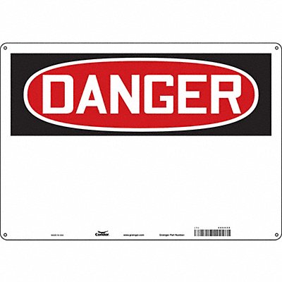 Safety Sign 14 inx20 in Polyethylene