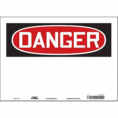 Safety Sign 10 inx14 in Vinyl