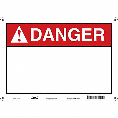 Safety Sign 10 inx14 in Polyethylene