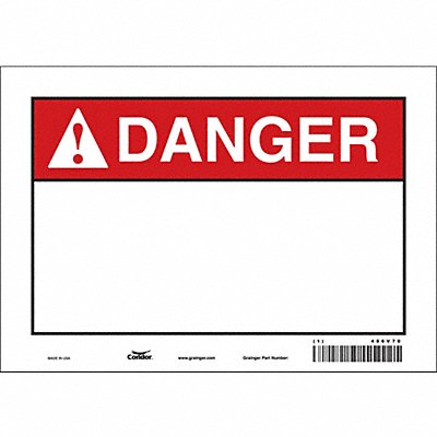 Safety Sign 7 inx10 in Vinyl