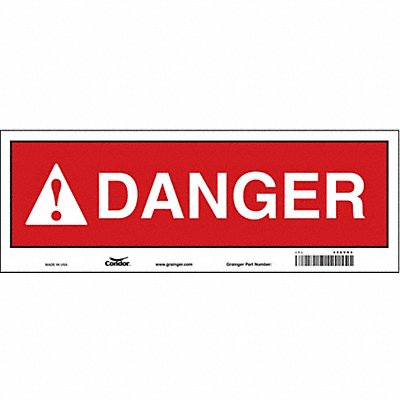 Safety Sign 5 in x 14 in Vinyl