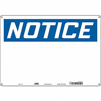 Safety Sign 14 inx20 in Polyethylene