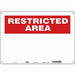 Safety Sign 14 inx20 in Polyethylene