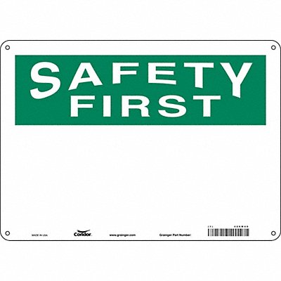 Safety Sign 10 inx14 in Polyethylene