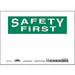 Safety Sign 5 inx7 in Vinyl