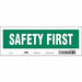 Safety Sign 3.5in x 10in Vinyl