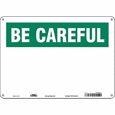 Safety Sign 10 in x 14 in Aluminum