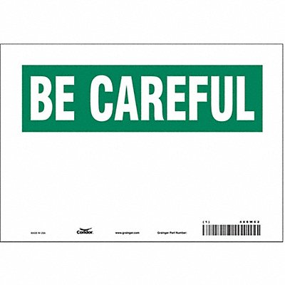 Safety Sign 7 inx10 in Vinyl