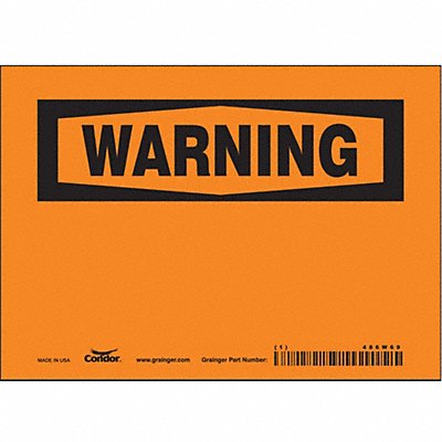 Safety Sign 5 inx7 in Vinyl