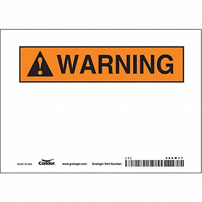 Safety Sign 5 inx7 in Vinyl