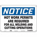 Safety Sign 10 inx14 in Polyethylene