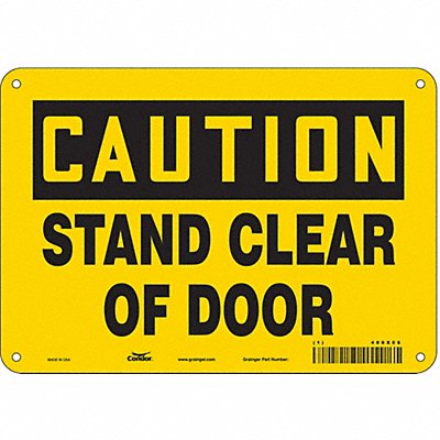Safety Sign 7 in x 10 in Aluminum