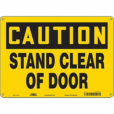 Safety Sign 10 in x 14 in Aluminum