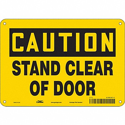 Safety Sign 7 in x 10 in Polyethylene