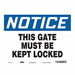 Safety Sign 10 in x 14 in Vinyl