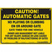 Safety Sign 7 in x 10 in Polyethylene