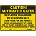 Safety Sign 10 in x 14 in Polyethylene