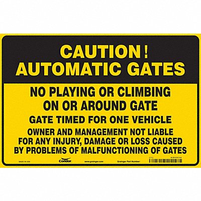 Safety Sign 24 in x 36 in Vinyl