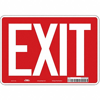 Safety Sign 7 in x 10 in Aluminum