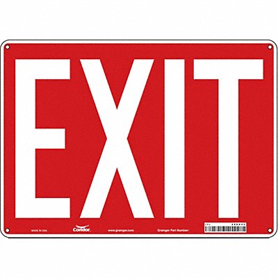 Safety Sign 10 in x 14 in Aluminum