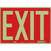 Safety Sign 10 inx14 in Glow Vinyl