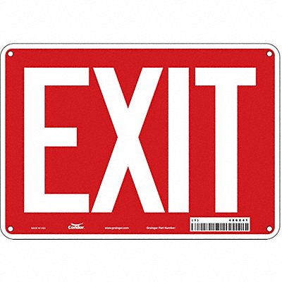 Safety Sign 7 in x 10 in Polyethylene