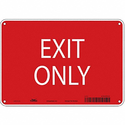 K1742 Safety Sign 7 in x 10 in Aluminum
