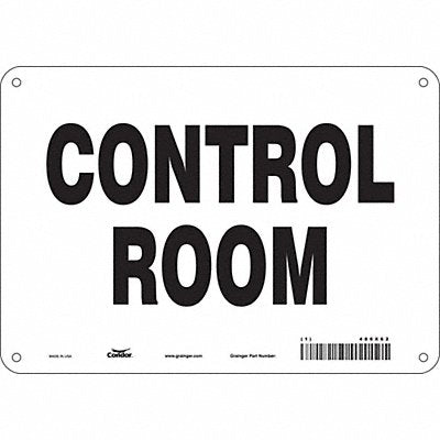 Safety Sign 7 in x 10 in Aluminum