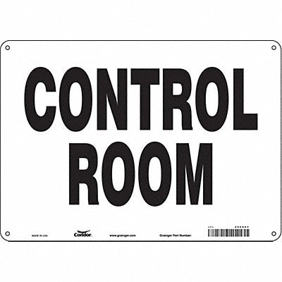 Safety Sign 10 in x 14 in Aluminum