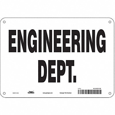 Safety Sign 7 in x 10 in Aluminum