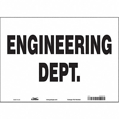 Safety Sign 10 in x 14 in Vinyl