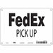 Safety Sign 7 in x 10 in Aluminum