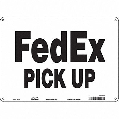 Safety Sign 10 inx14 in Aluminum