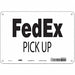 Safety Sign 7 inx10 in Polyethylene