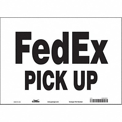Safety Sign 10 inx14 in Vinyl