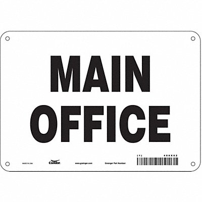 Safety Sign 7 in x 10 in Aluminum
