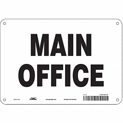 Safety Sign 7 in x 10 in Polyethylene