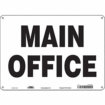 Safety Sign 10 in x 14 in Polyethylene
