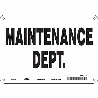 K1752 Safety Sign 7 in x 10 in Aluminum