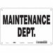 K1752 Safety Sign 7 in x 10 in Polyethylene