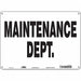 K1752 Safety Sign 10 in x 14 in Polyethylene