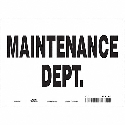 K1752 Safety Sign 7 in x 10 in Vinyl